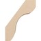 Ekena Millwork 5-inch W x 12-inch D x 16-inch H Stanfield Rough Cedar Woodgrain TimberThane Knee Brace, Primed BRCUR05X12X16STARCPR - alternate 3